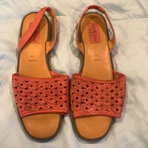 All leather lightly worn pink sandals size 11